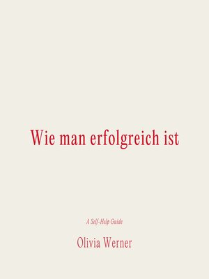 cover image of Wie man erfolgreich ist